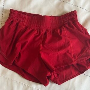 Lululemon Red Shorts